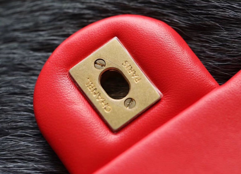 ChanelMini GlamIap Bag With ChanelBall On Strap Red For Women Handbags, Shoulder And Crossbody Bags 6.7in/17cm AS1786