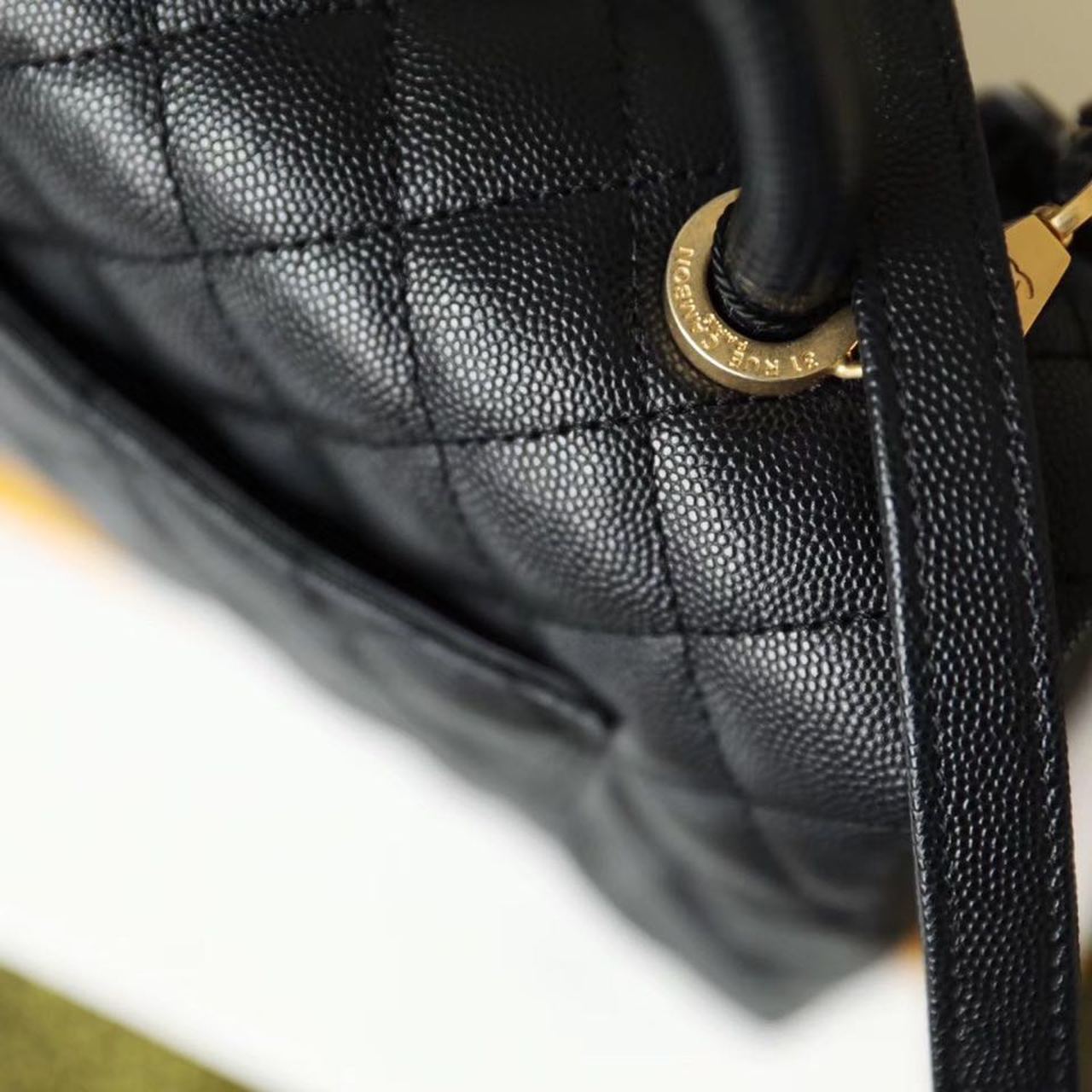 ChanelMeGLAMIum GlamIap Bag With Top Handle Black For Women, WomenÃ¢â‚¬â„¢s Handbags, Shoulder And Crossbody Bags 9in/23cm A92990