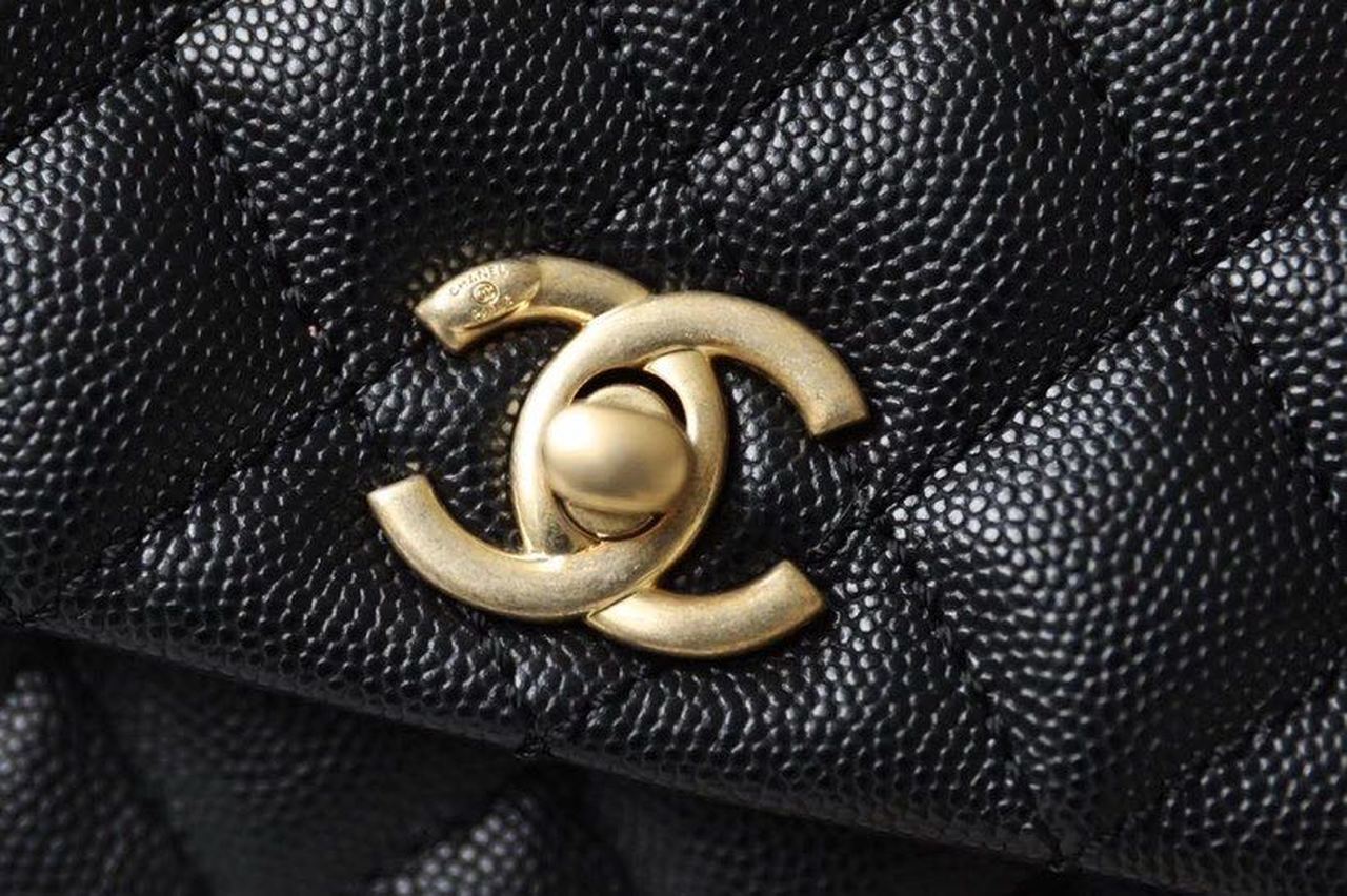 ChanelMeGLAMIum GlamIap Bag With Top Handle Black For Women, WomenÃ¢â‚¬â„¢s Handbags, Shoulder And Crossbody Bags 9in/23cm A92990