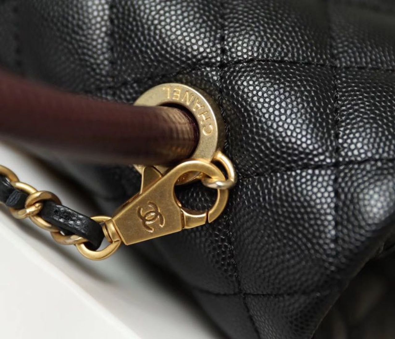 ChanelMeGLAMIum GlamIap Bag With Top Handle Black For Women, WomenÃ¢â‚¬â„¢s Handbags, Shoulder And Crossbody Bags 9in/23cm A92990