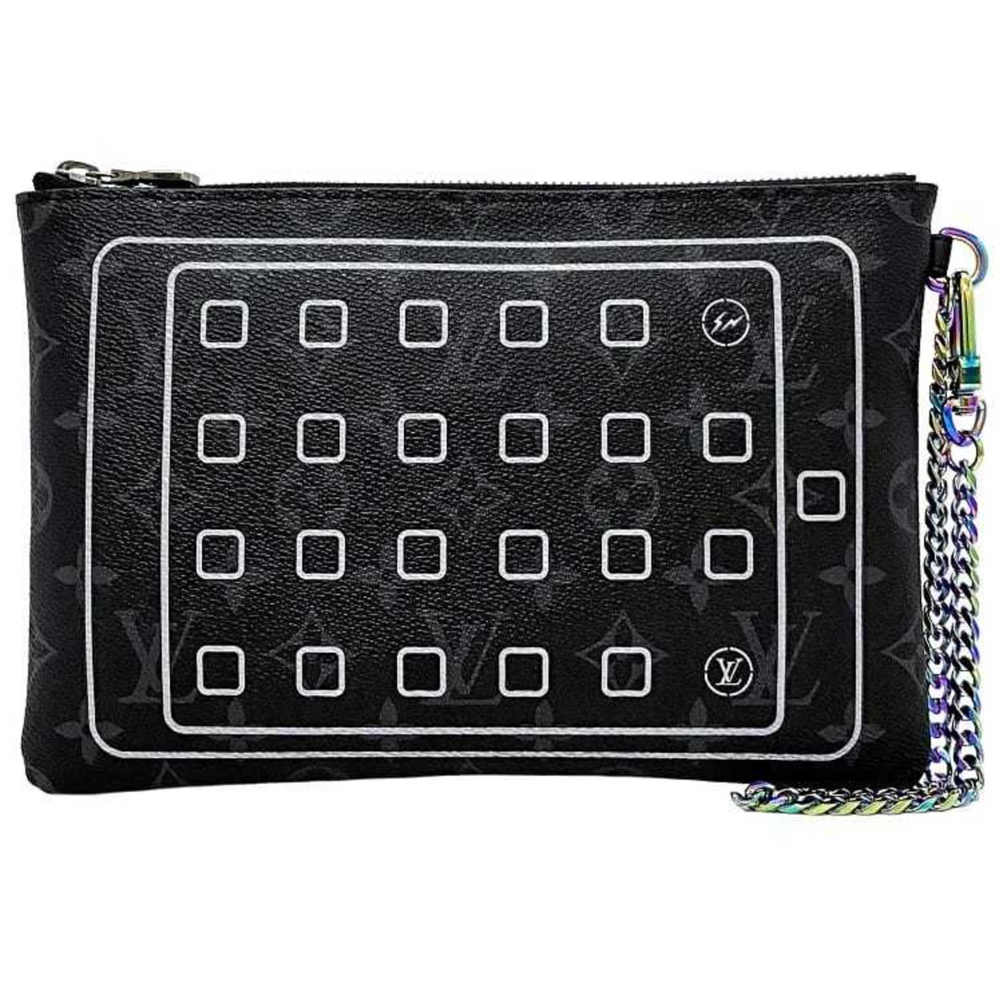 Louis Vuitton Etui Ipad  Canvas Clutch Bag