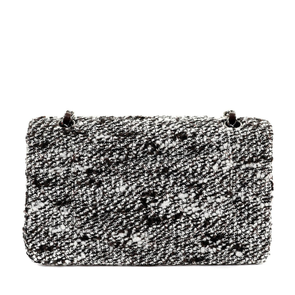 Chanel Coffee Tweed Runway Medium Classic w/ SiLouis Vuittoner Hardware
