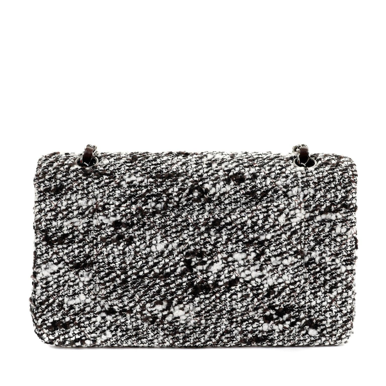 Chanel Coffee Tweed Runway Medium Classic w/ SiLouis Vuittoner Hardware