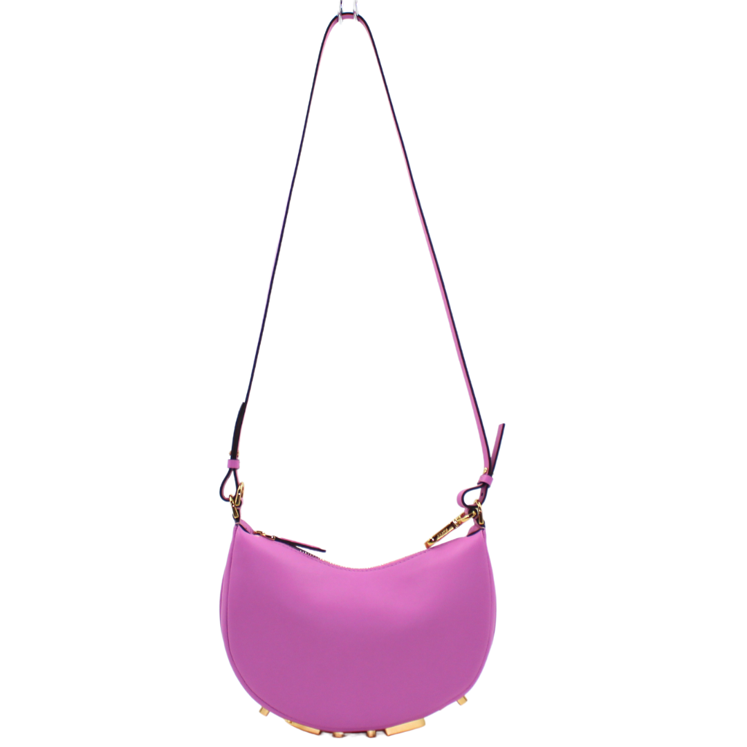 Fendi Fendigraphy Mini Leather Hobo Bag