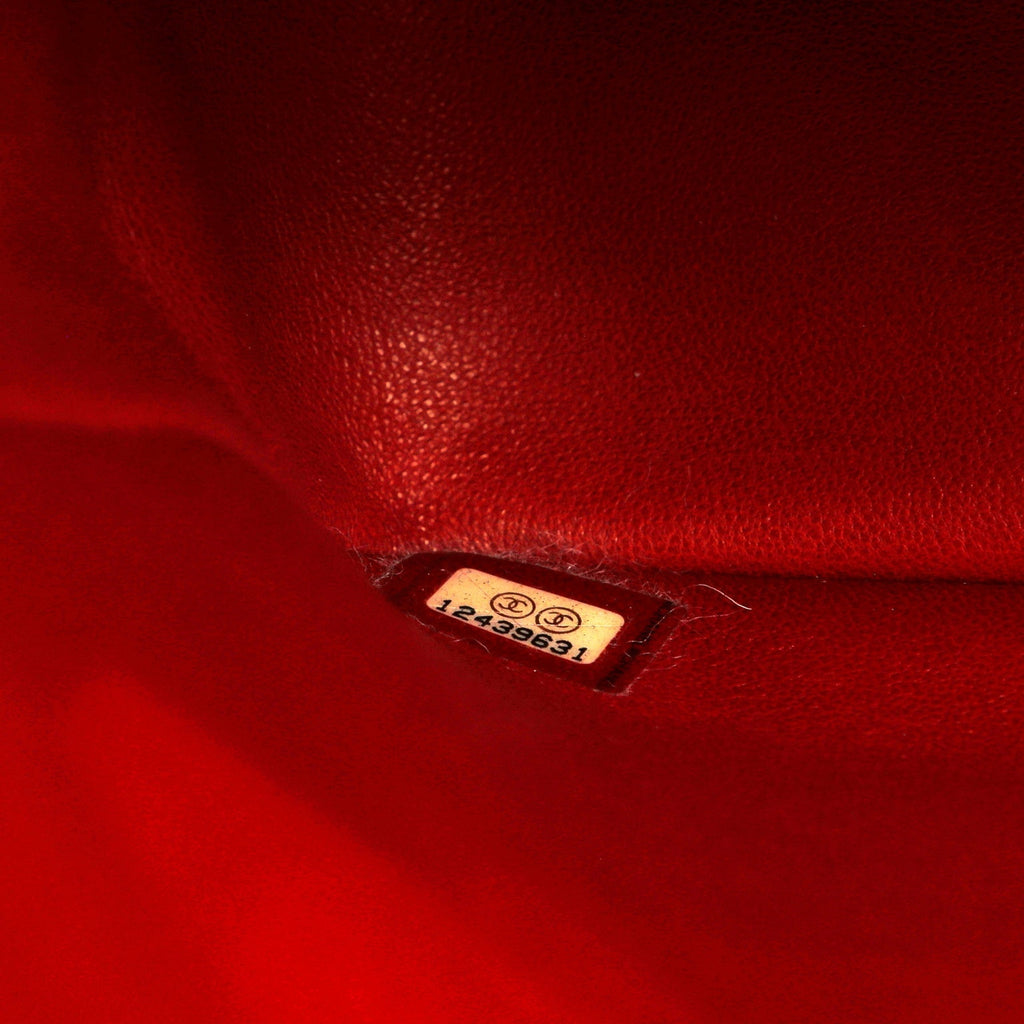 Chanel Red Crocodile Jumbo Classic with SiLouis Vuittoner Hardware