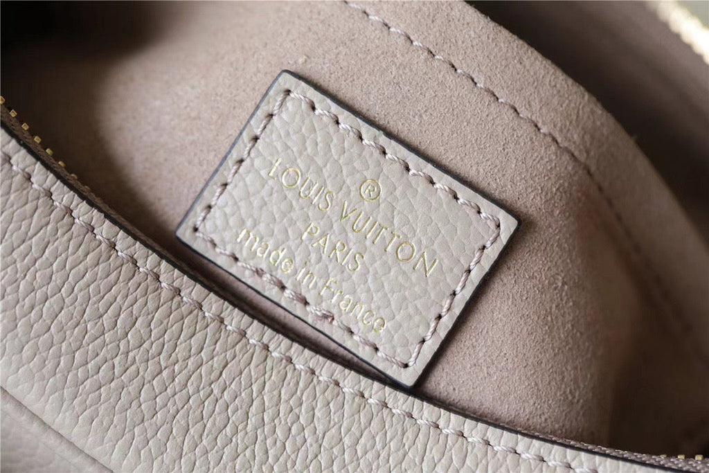 Louis Vuitton Bagatelle Monogram Empreinte Tourterelle Gray / Creme Beige For Women,  Shoulder And Crossbody Bags 22cm/8.7in Louis Vuitton M46112