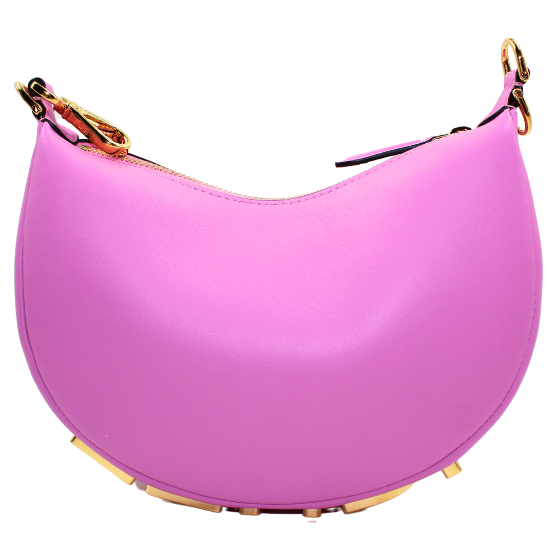 Fendi Fendigraphy Mini Leather Hobo Bag