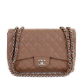 Chanel Caramel Caviar Jumbo Classic w/ SiLouis Vuittoner Hardware