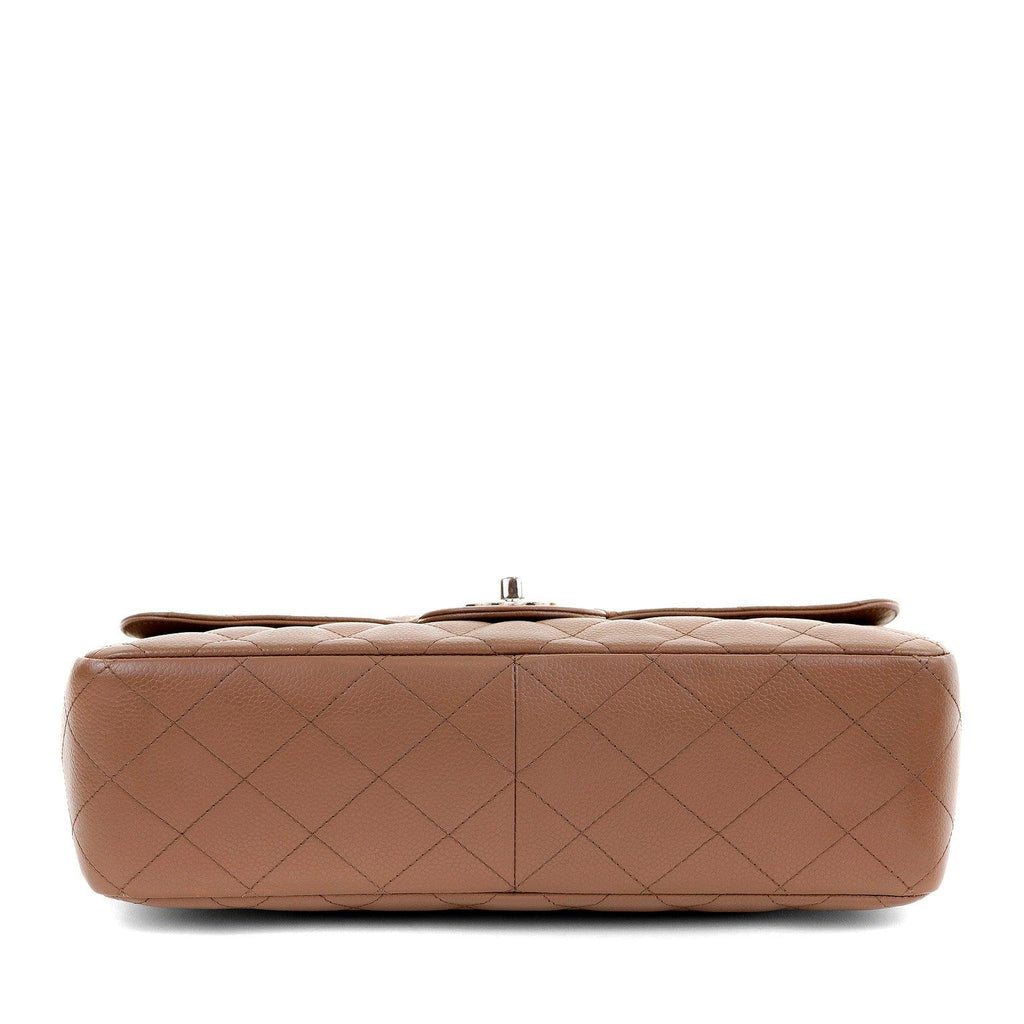 Chanel Caramel Caviar Jumbo Classic w/ SiLouis Vuittoner Hardware