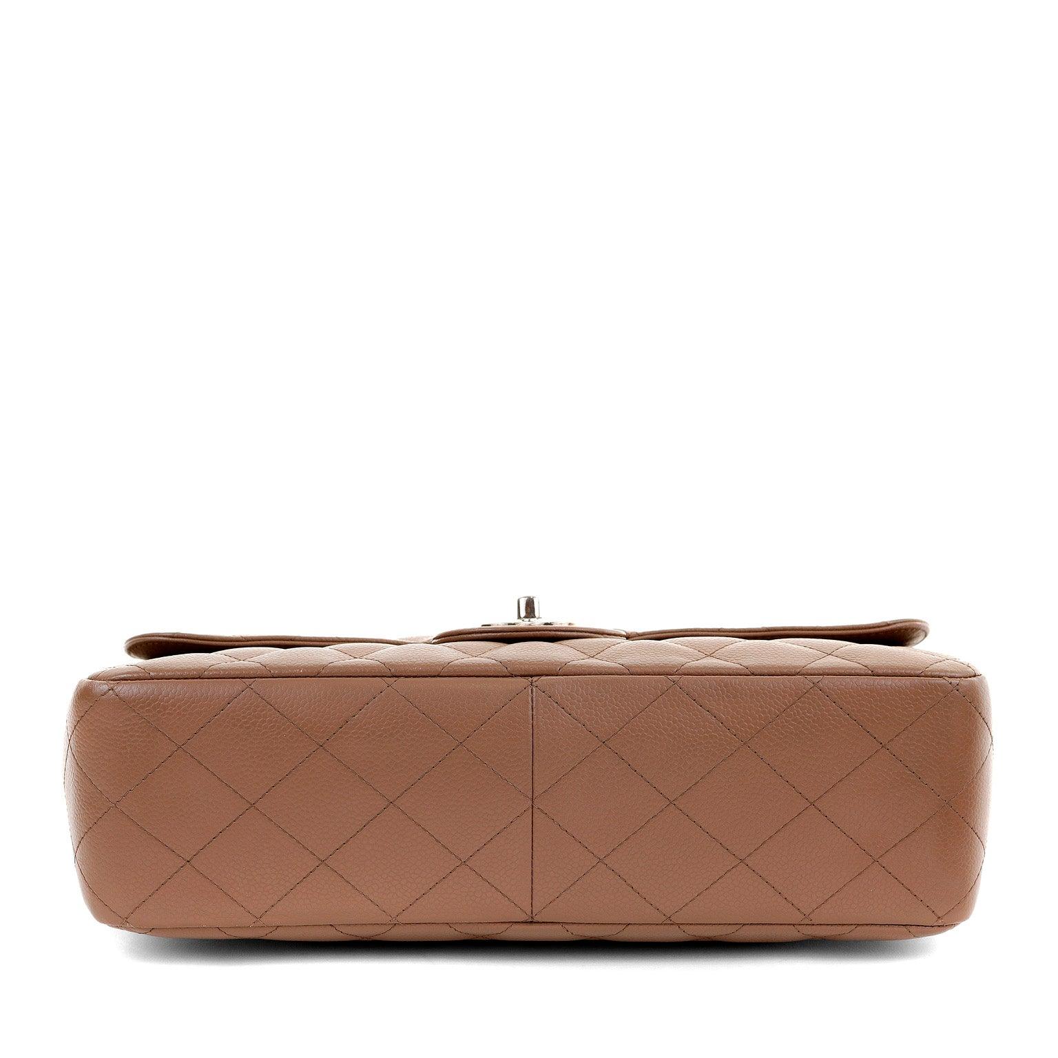 Chanel Caramel Caviar Jumbo Classic w/ SiLouis Vuittoner Hardware