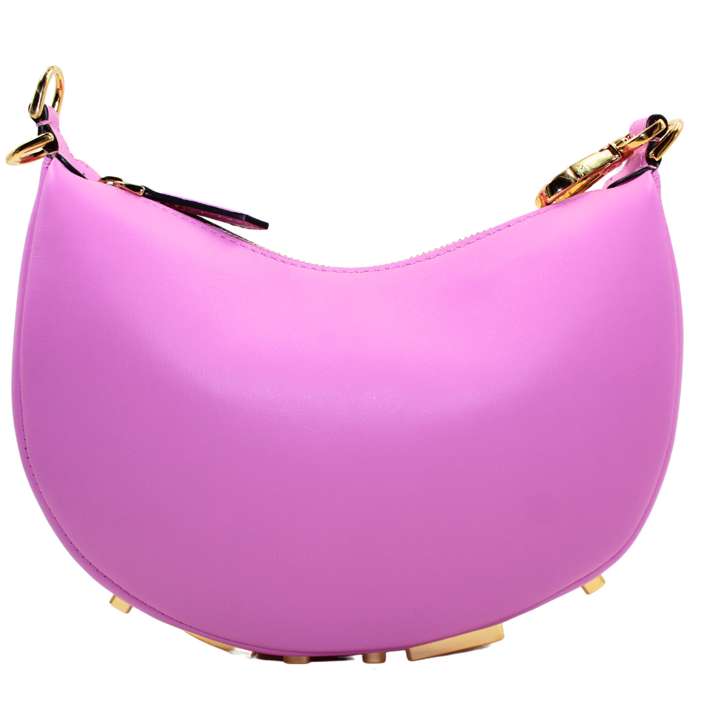 Fendi Fendigraphy Mini Leather Hobo Bag