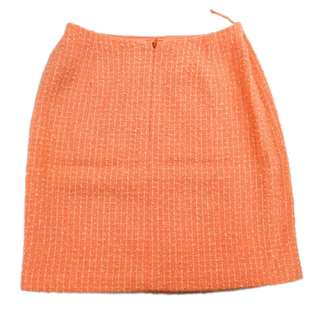 Chanel 1995 Setup Suit Jacket Skirt Salmon Pink #38