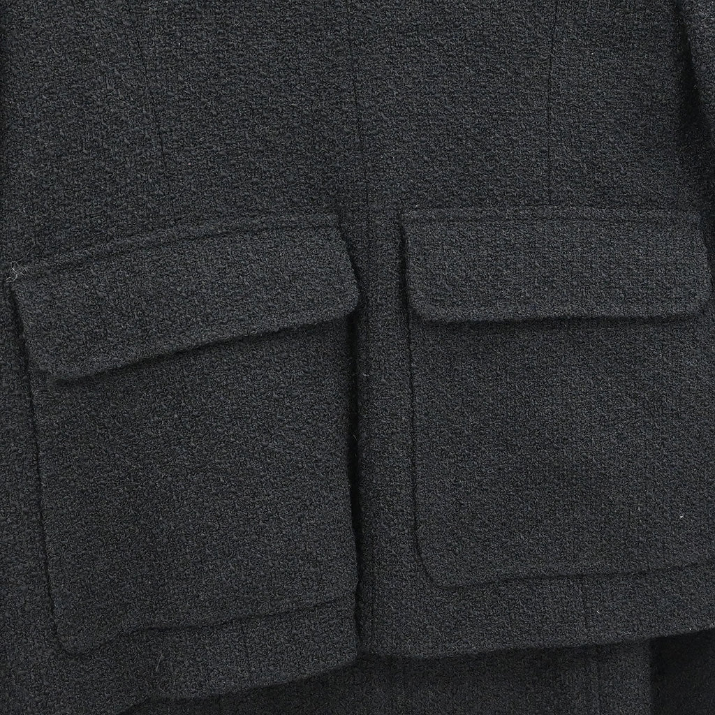 Chanel 1995 Setup Suit Jacket Skirt Black  #42