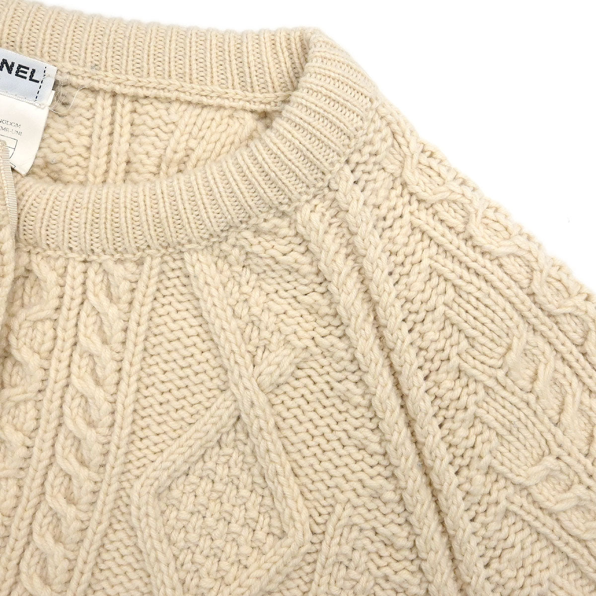 Chanel 1996 Fisherman Cardigan Ivory #44