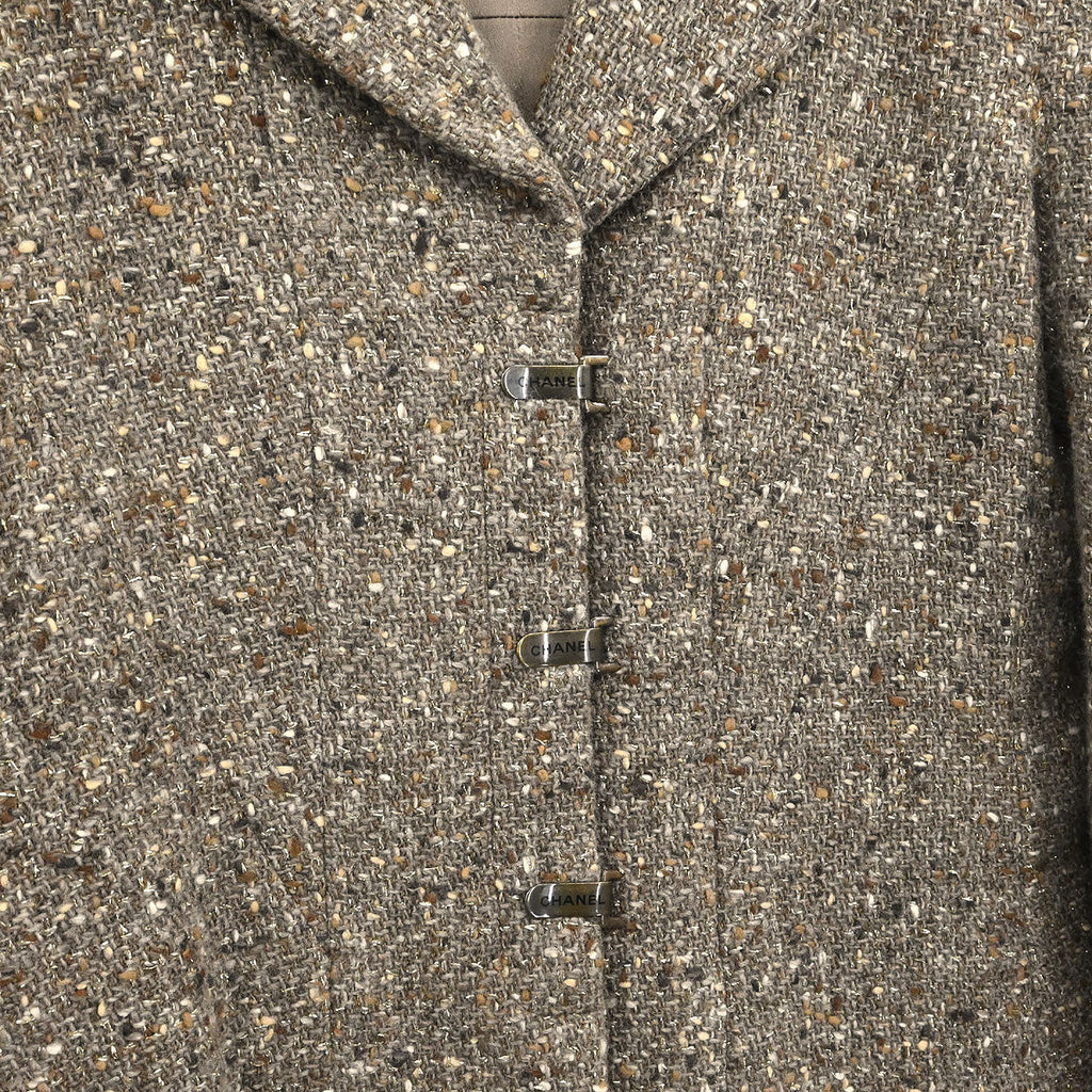 Chanel 1999 Single Breasted Jacket Brown #36