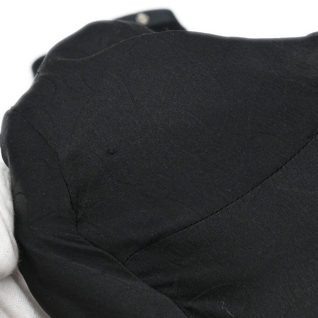 Chanel 2003 Collarless Jacket Black #38