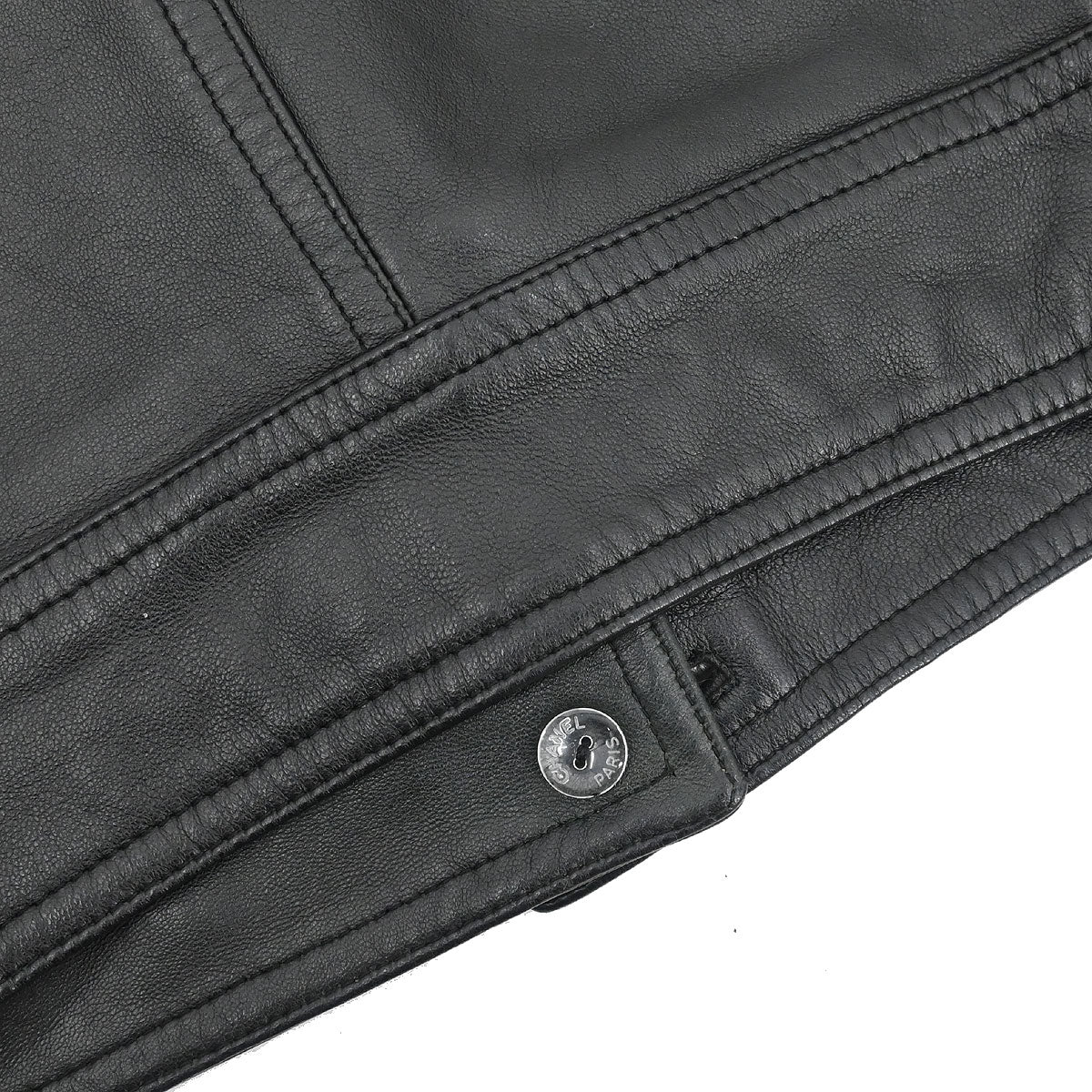 Chanel 1995 Sleeveless Single Breasted Jacket Black #38