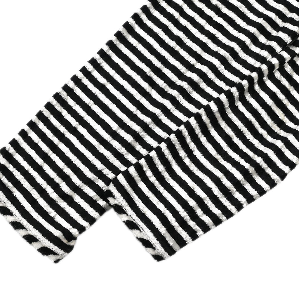 Chanel 2010 Round Neck Top Stripe Black White #38