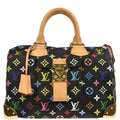 Louis Vuitton 2005 Black Monogram Multicolor Speedy 30 Handbag M92642