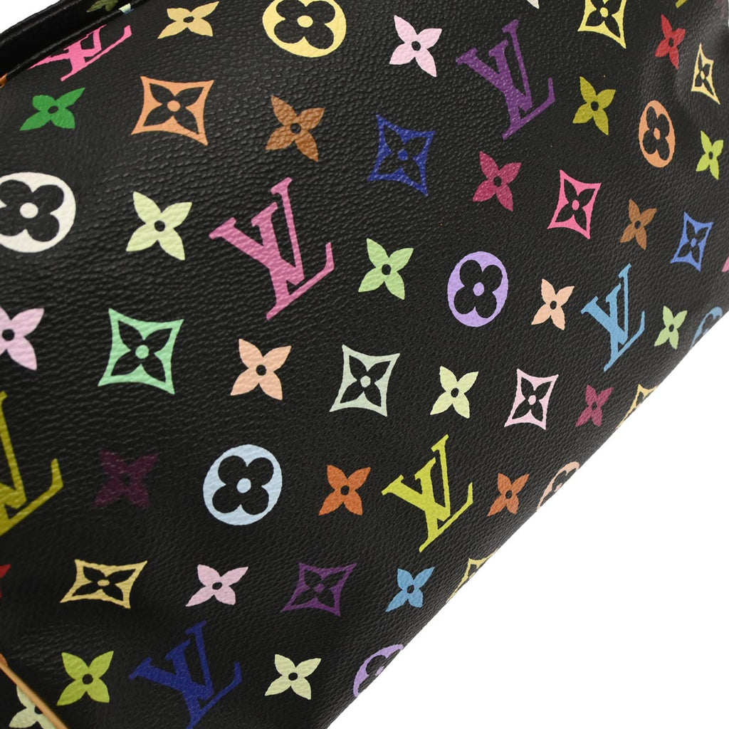 Louis Vuitton 2005 Black Monogram Multicolor Speedy 30 Handbag M92642
