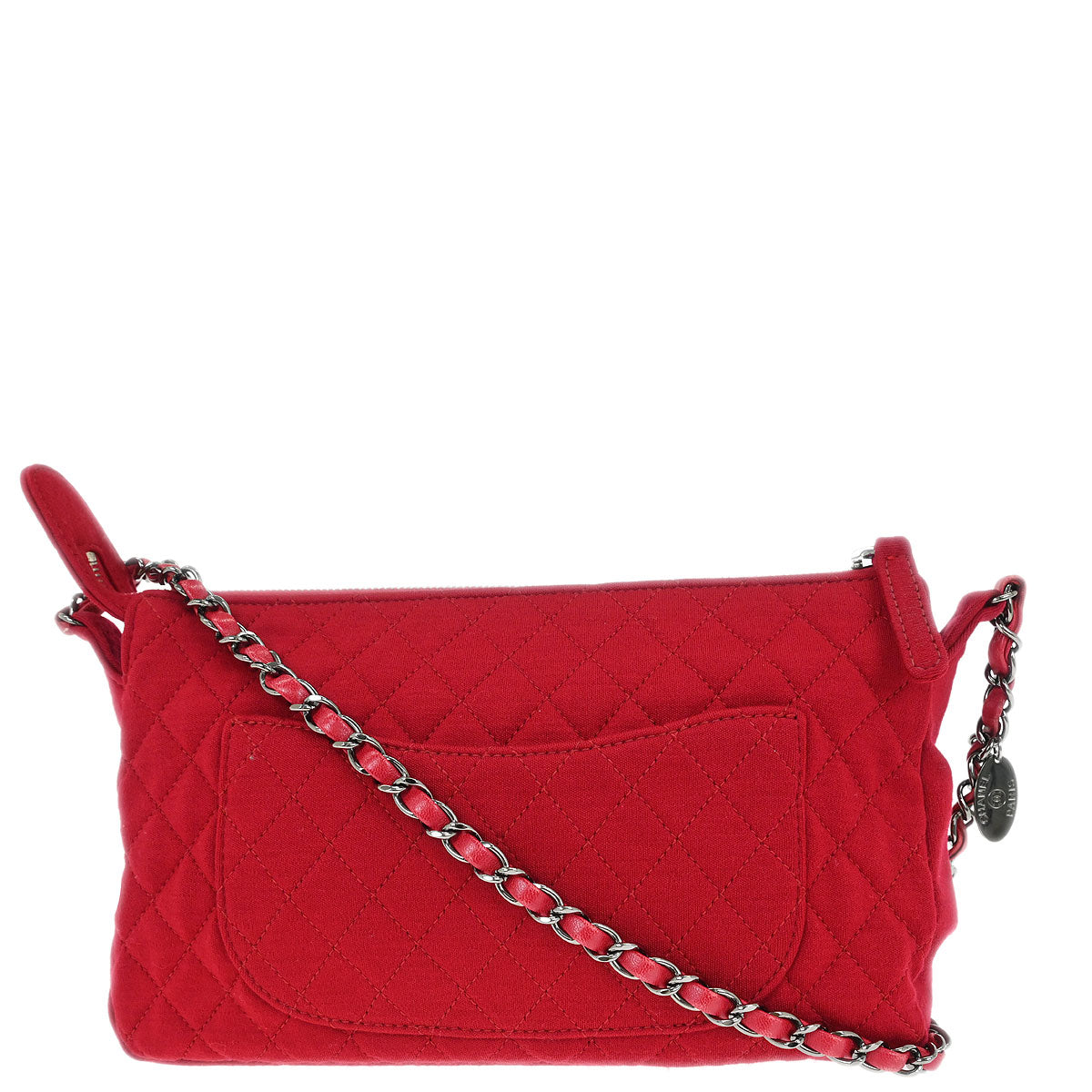 Chanel 2008-2009 Red Cotton Shoulder Bag