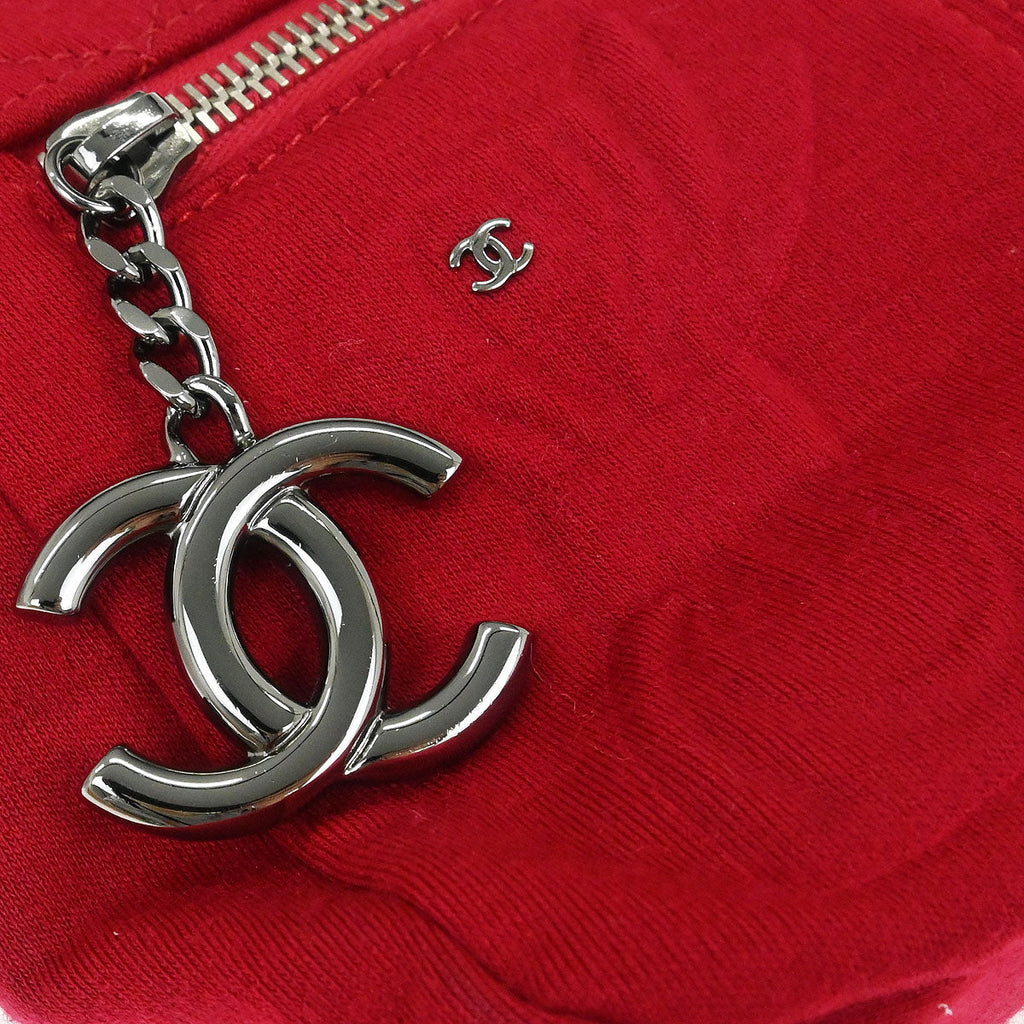Chanel 2008-2009 Red Cotton Shoulder Bag