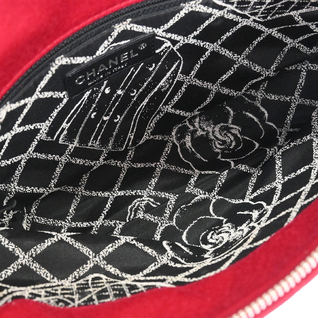 Chanel 2008-2009 Red Cotton Shoulder Bag