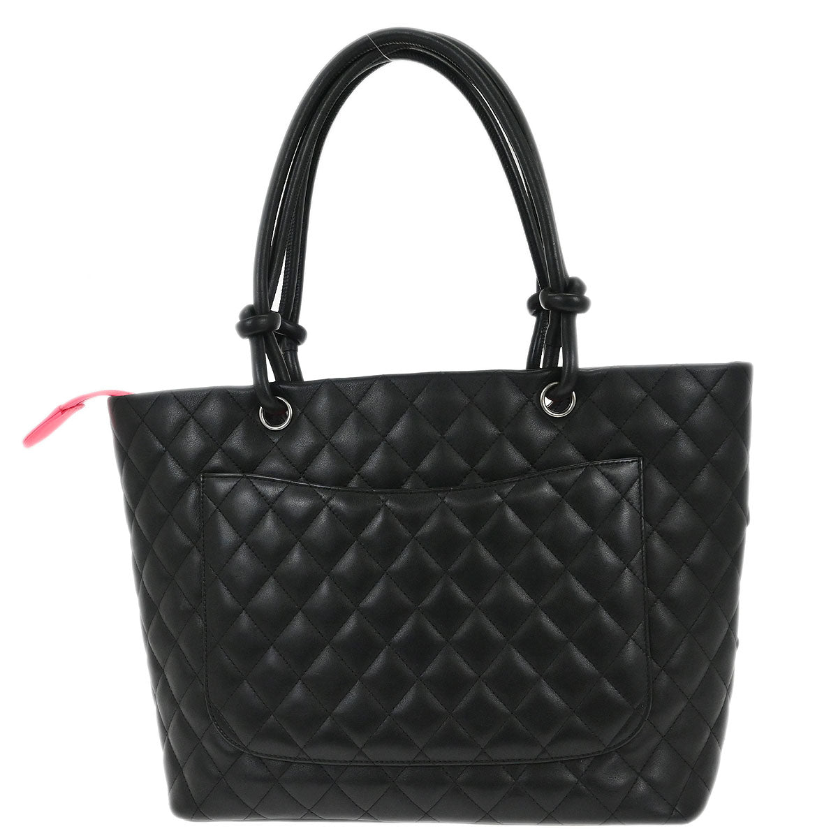 Chanel 2006-2008 Black Calfskin Cambon Ligne Tote Handbag