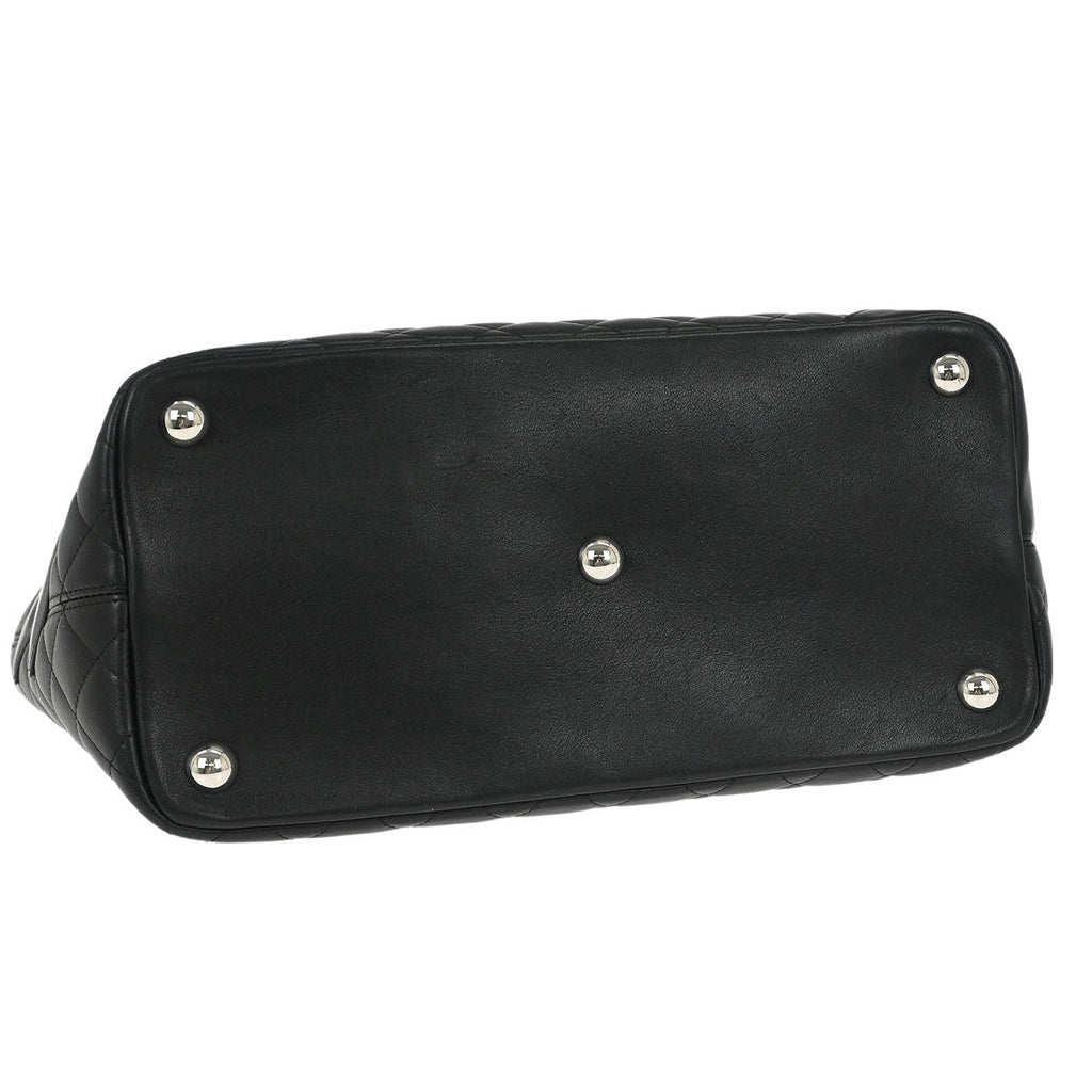 Chanel 2006-2008 Black Calfskin Cambon Ligne Tote Handbag