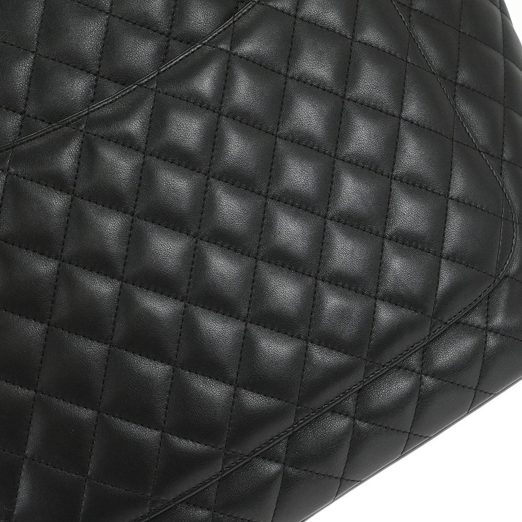 Chanel 2006-2008 Black Calfskin Cambon Ligne Tote Handbag