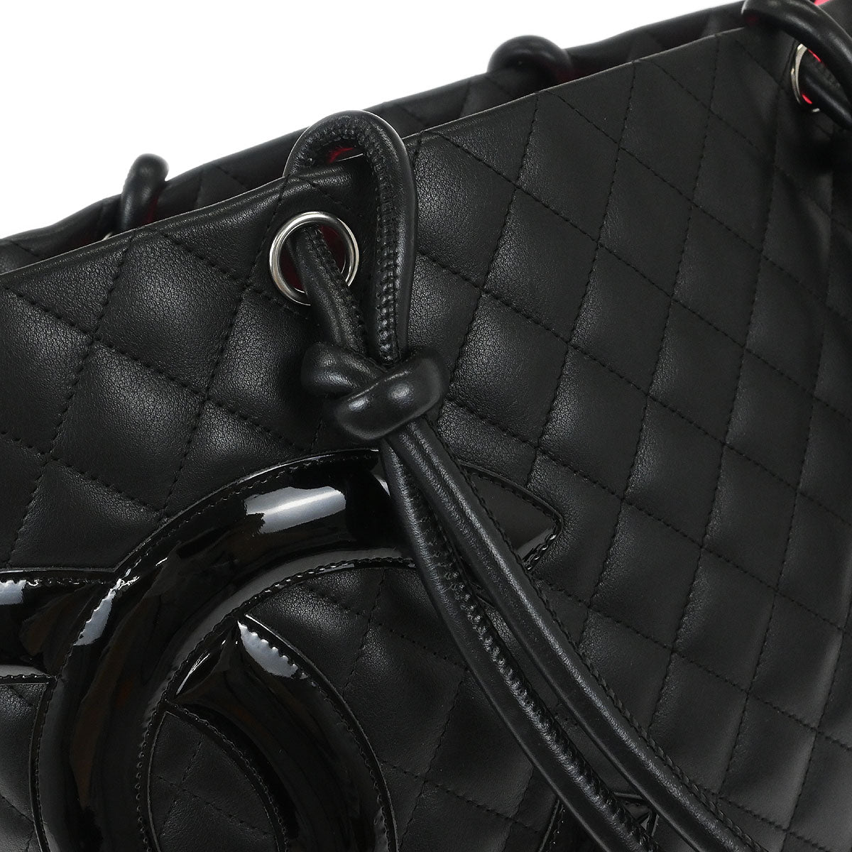 Chanel 2006-2008 Black Calfskin Cambon Ligne Tote Handbag