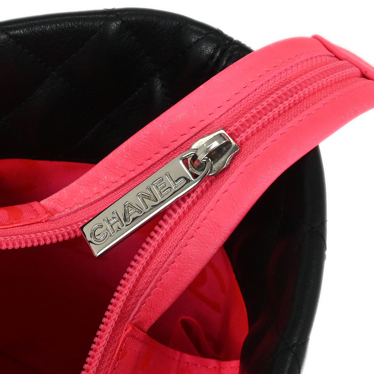 Chanel 2006-2008 Black Calfskin Cambon Ligne Tote Handbag