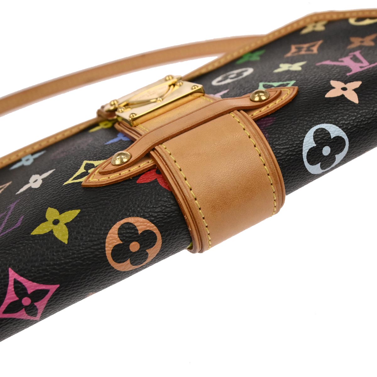 Louis Vuitton 2005 Black Multicolor Shirley Shoulder Bag M40050