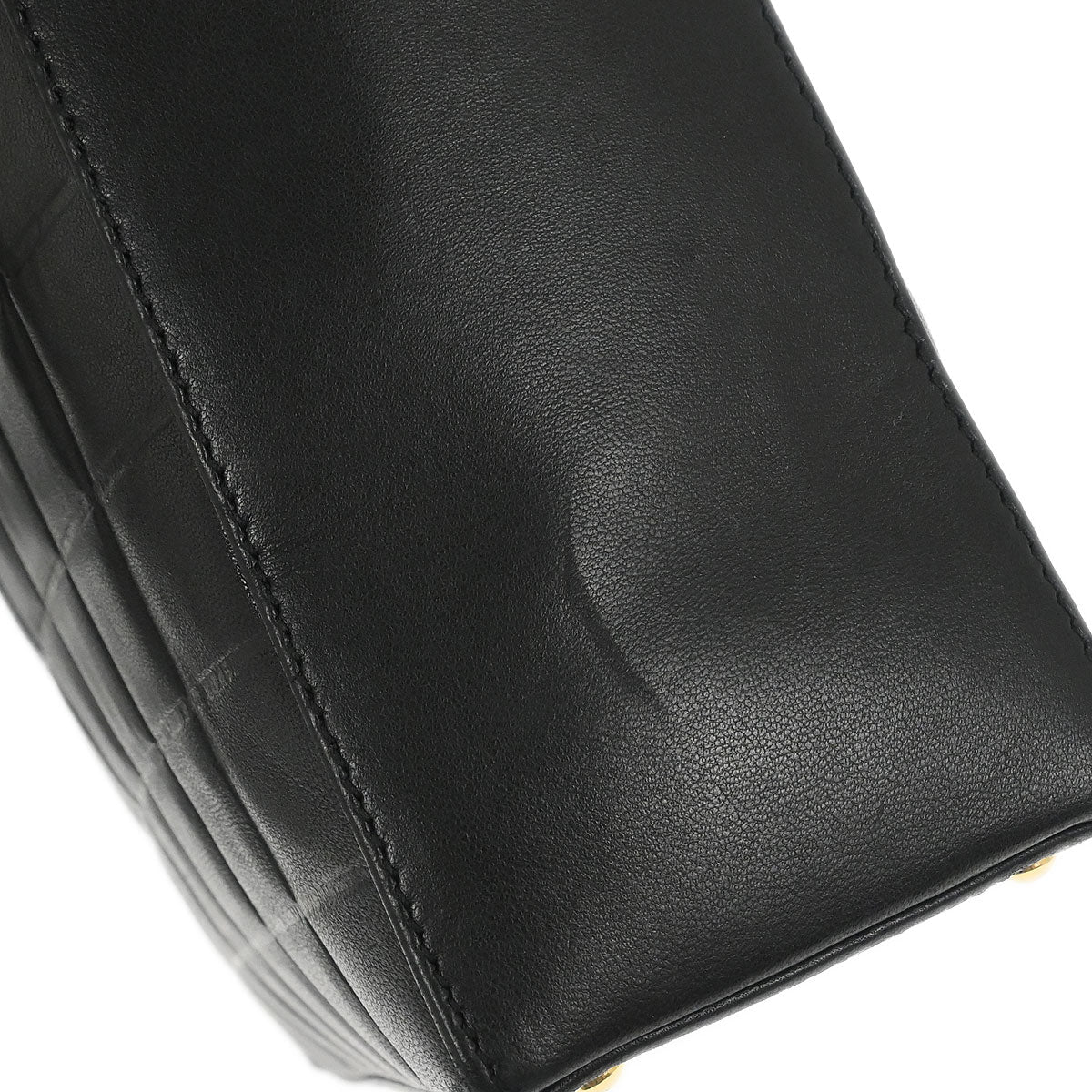 Chanel 2002-2003 Black Lambskin Choco Bar Tote Handbag