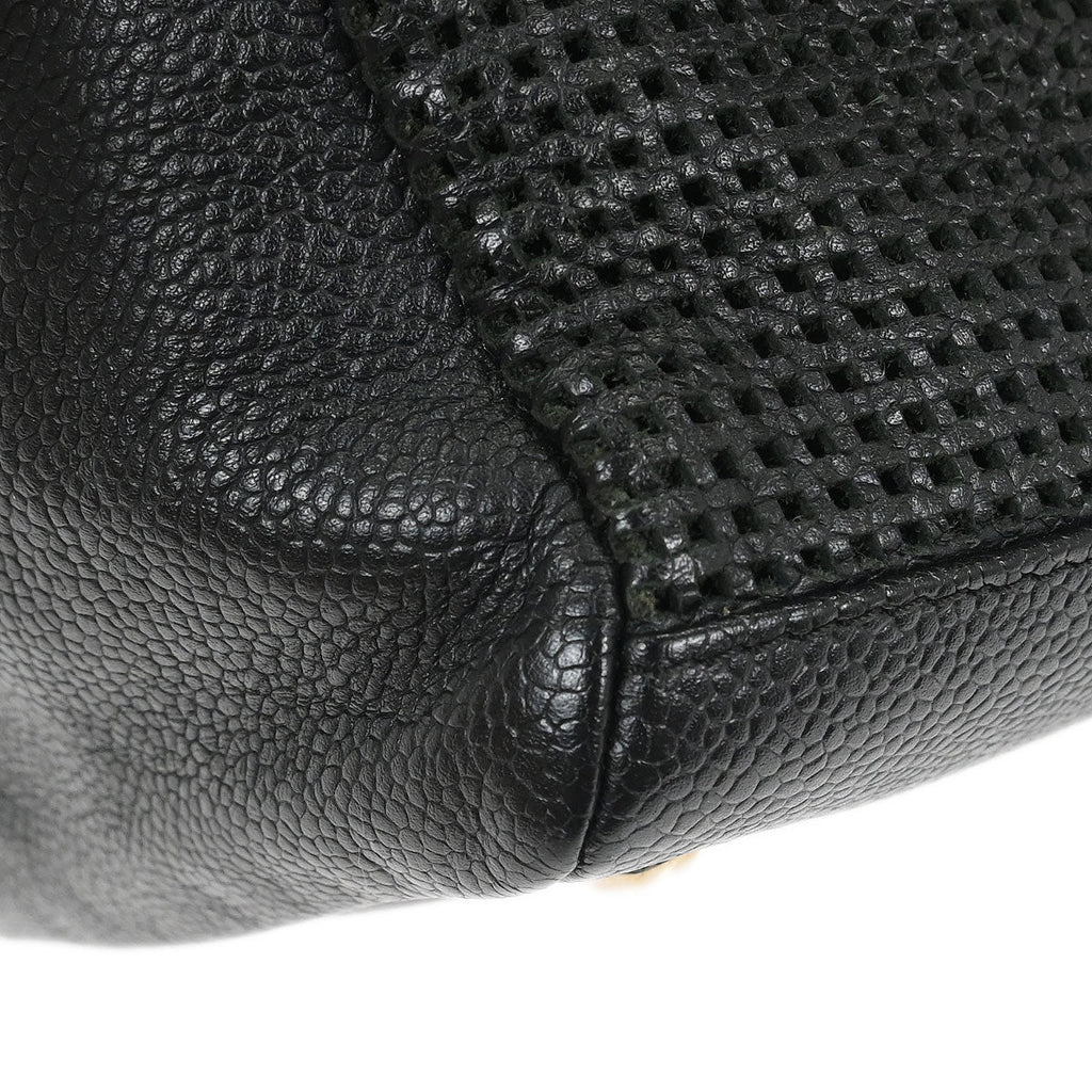 Chanel 2004-2005 Black Caviar Skin Handbag
