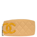 Chanel 2005-2006 Beige Calfskin Cambon Ligne Pouch Bag