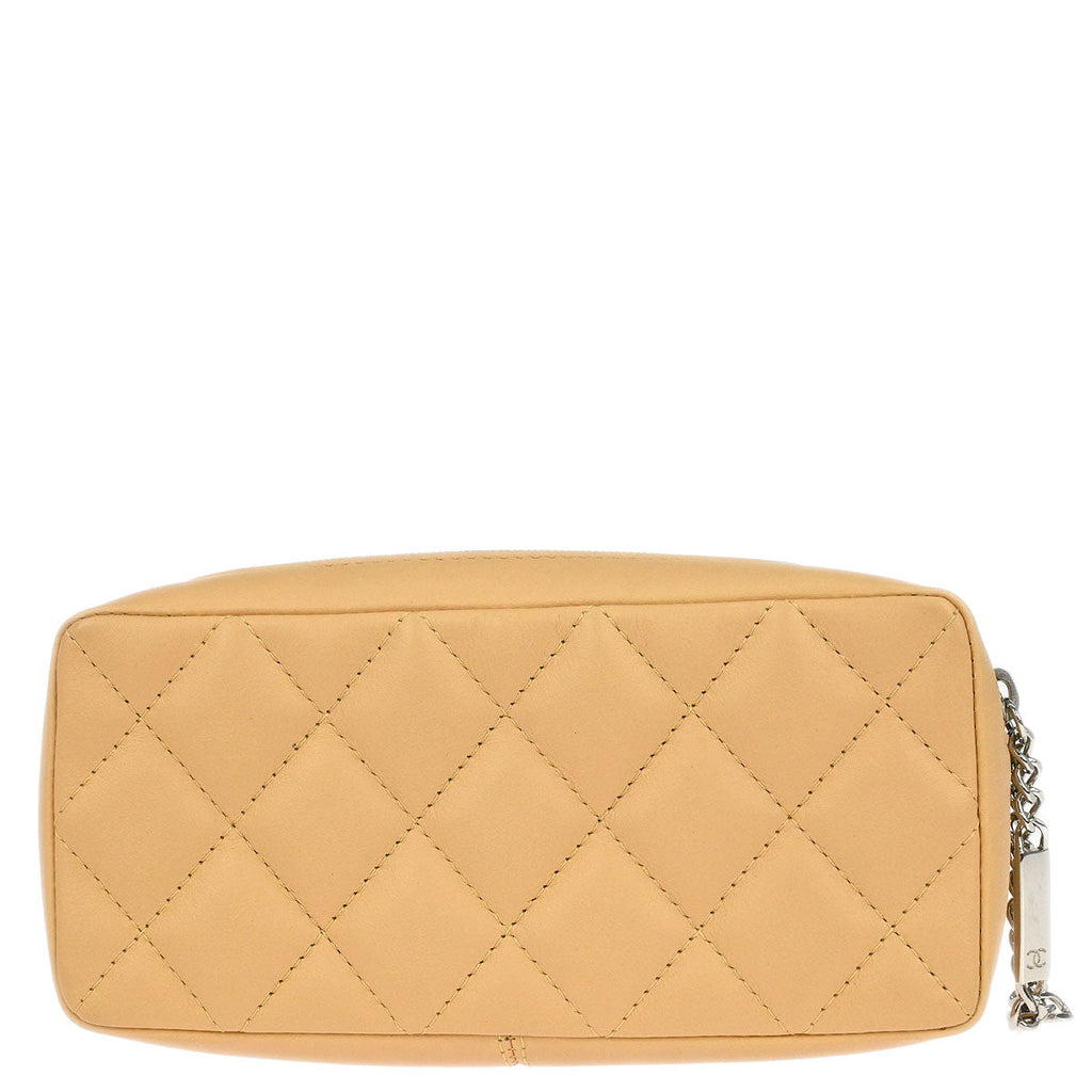 Chanel 2005-2006 Beige Calfskin Cambon Ligne Pouch Bag