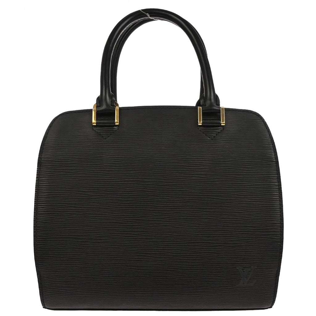 Louis Vuitton 2003 Black Epi Pont Neuf Handbag M52052