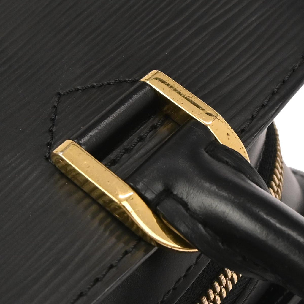 Louis Vuitton 2003 Black Epi Pont Neuf Handbag M52052