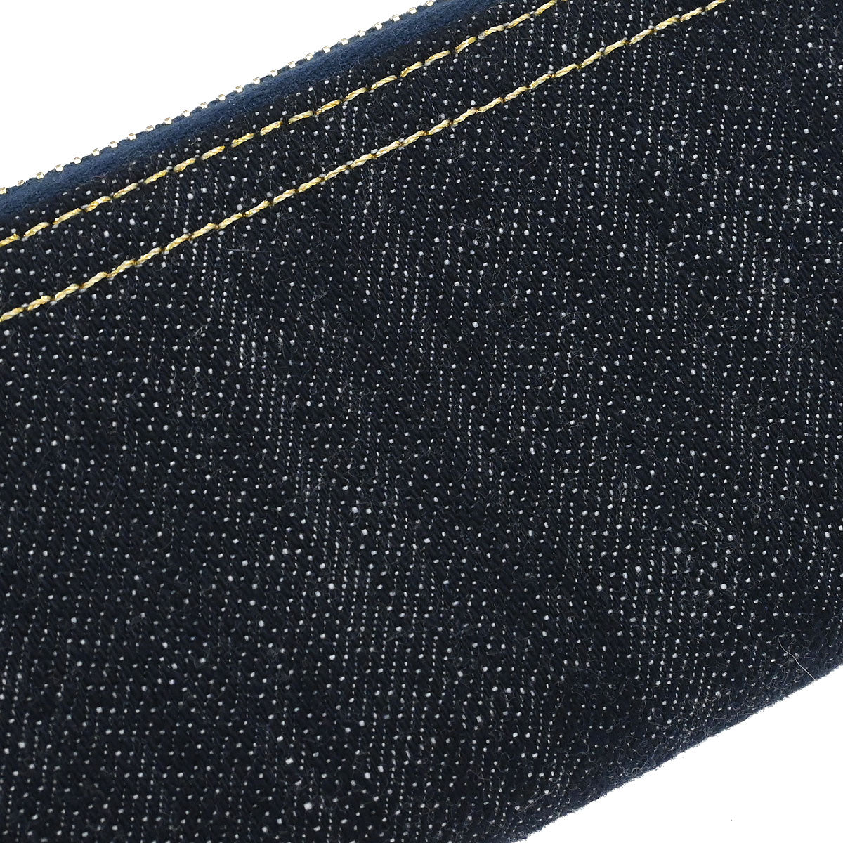 Chanel 2005-2006 Navy Sparkling Denim Coin Purse Wallet