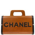 Chanel 1994-1996 Brown Black Wood Vanity Handbag Box