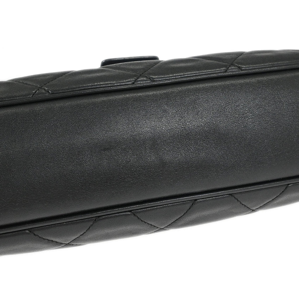 Chanel 2008-2009 Black Lambskin Door Latch Handbag