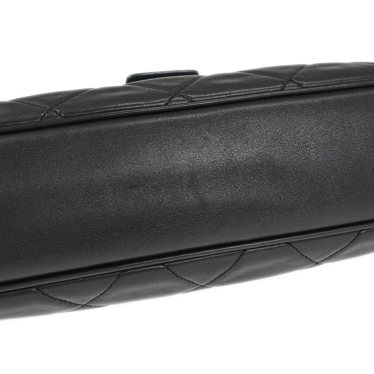 Chanel 2008-2009 Black Lambskin Door Latch Handbag