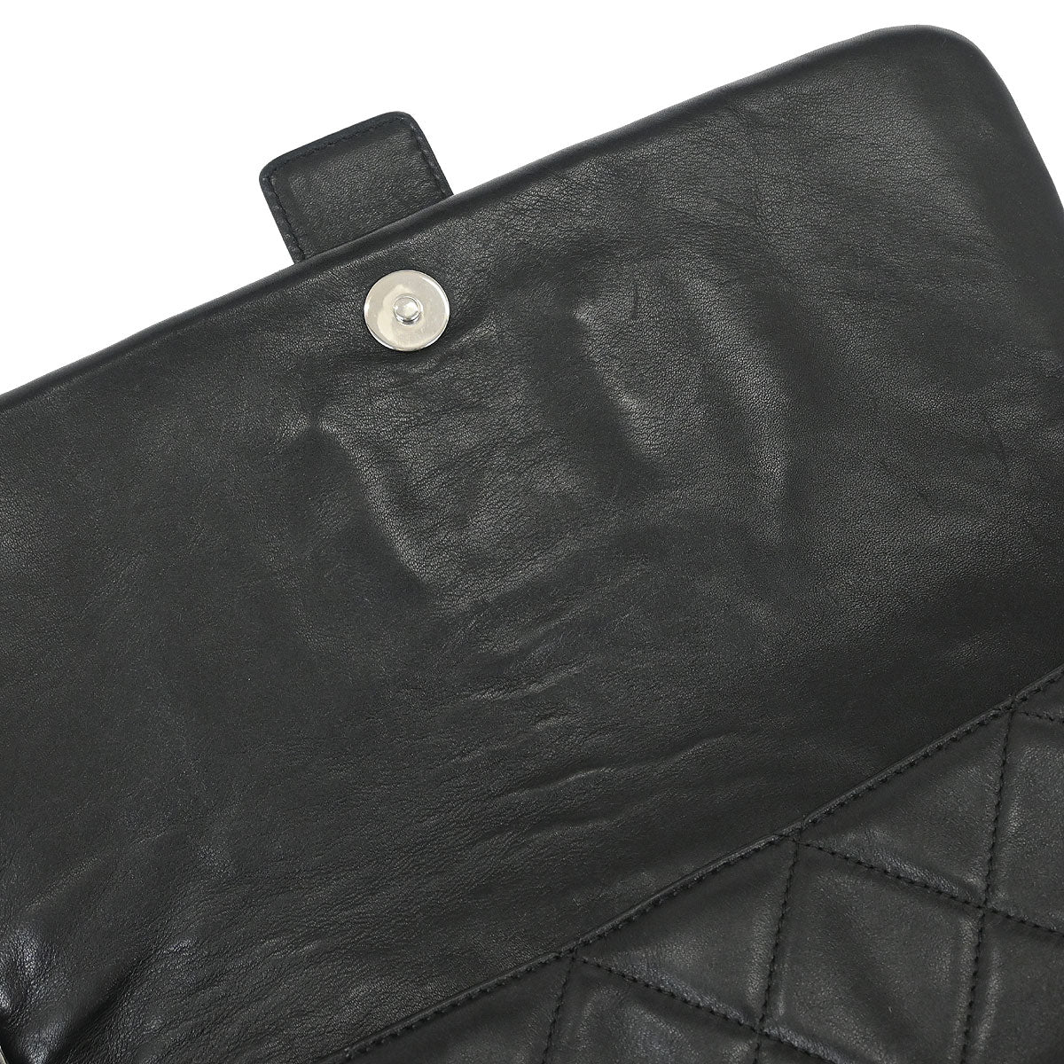 Chanel 2008-2009 Black Lambskin Door Latch Handbag