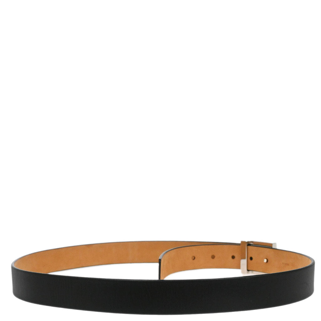 Louis Vuitton 2004 Black Ceinture Belt LV Stamp M6896S #100/40