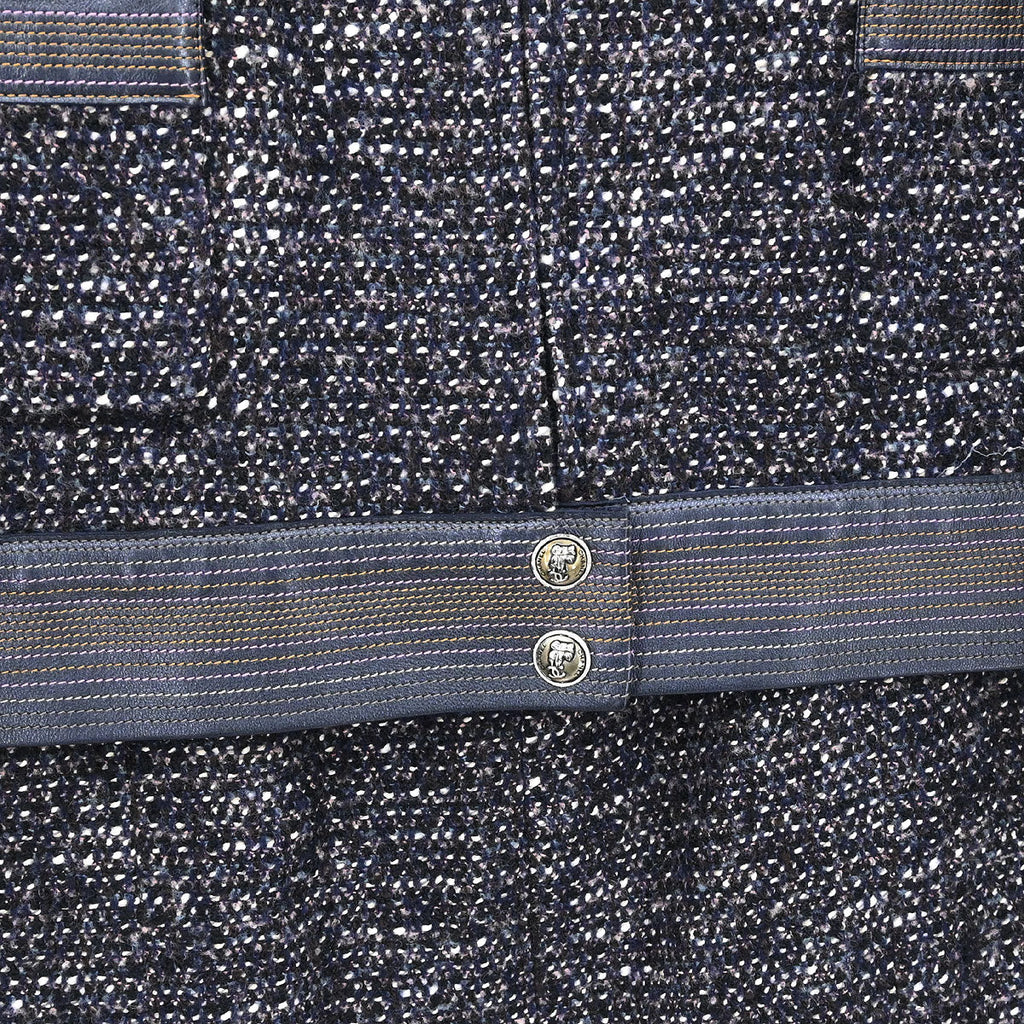 Chanel 2004 Setup Suit Jacket Dress Tweed Black #40