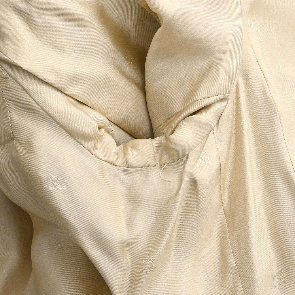 Chanel 1996 Single Breasted Coat Beige #42