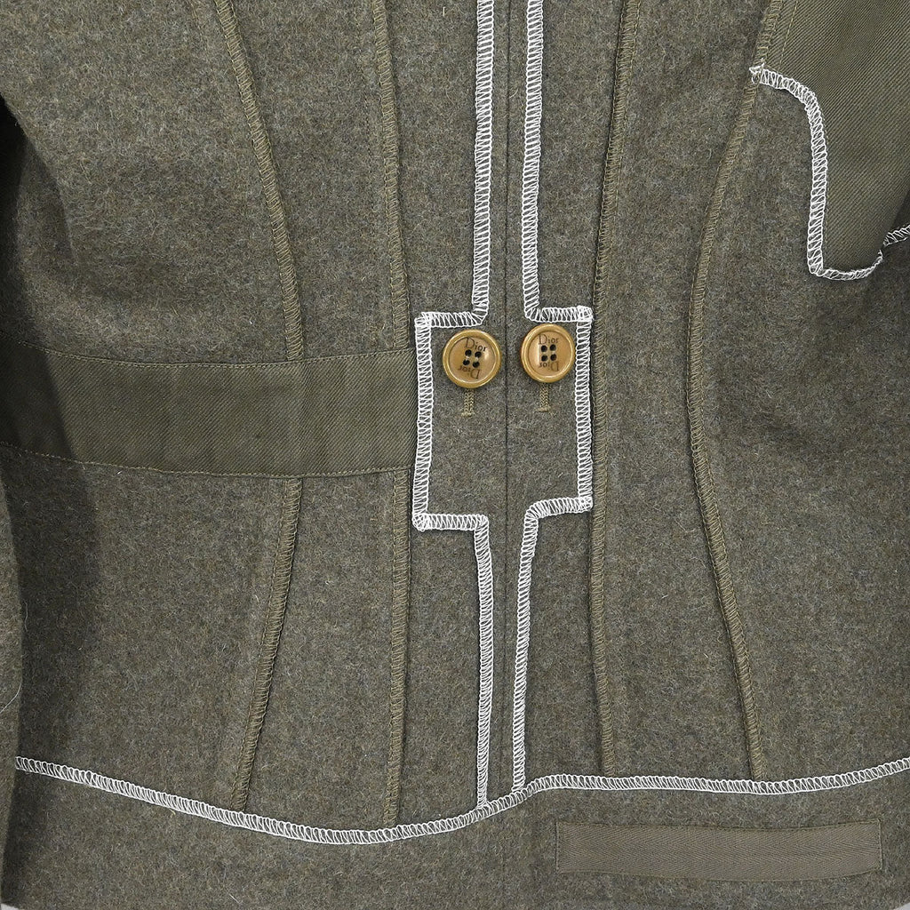 Christian Dior 2006 Single Breasted Jacket Khaki #38