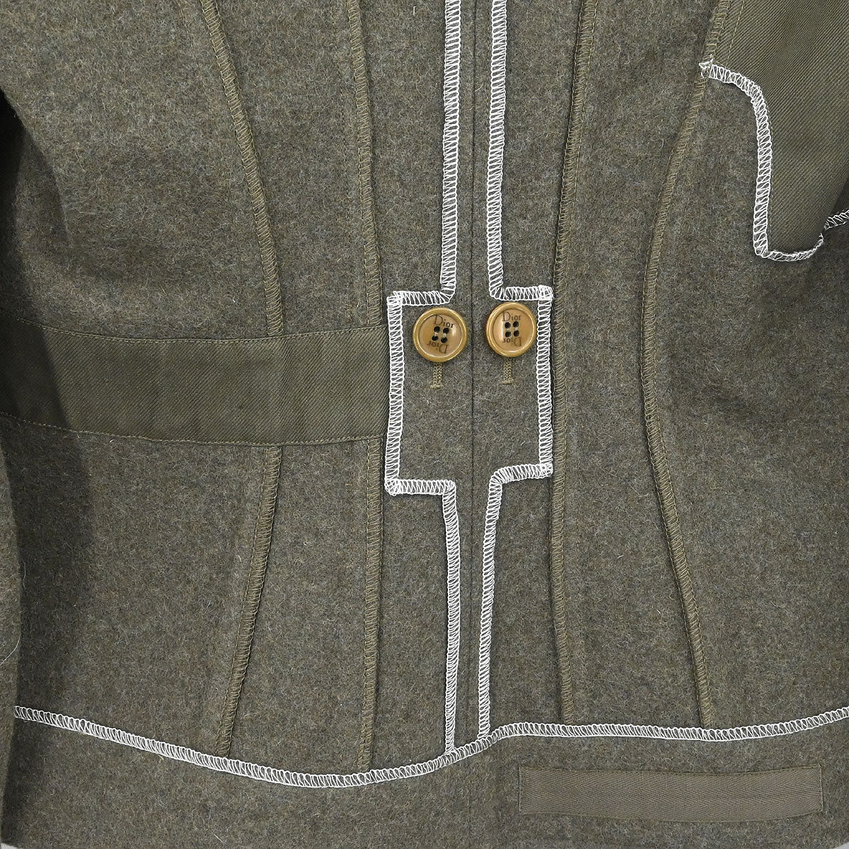 Christian Dior 2006 Single Breasted Jacket Khaki #38