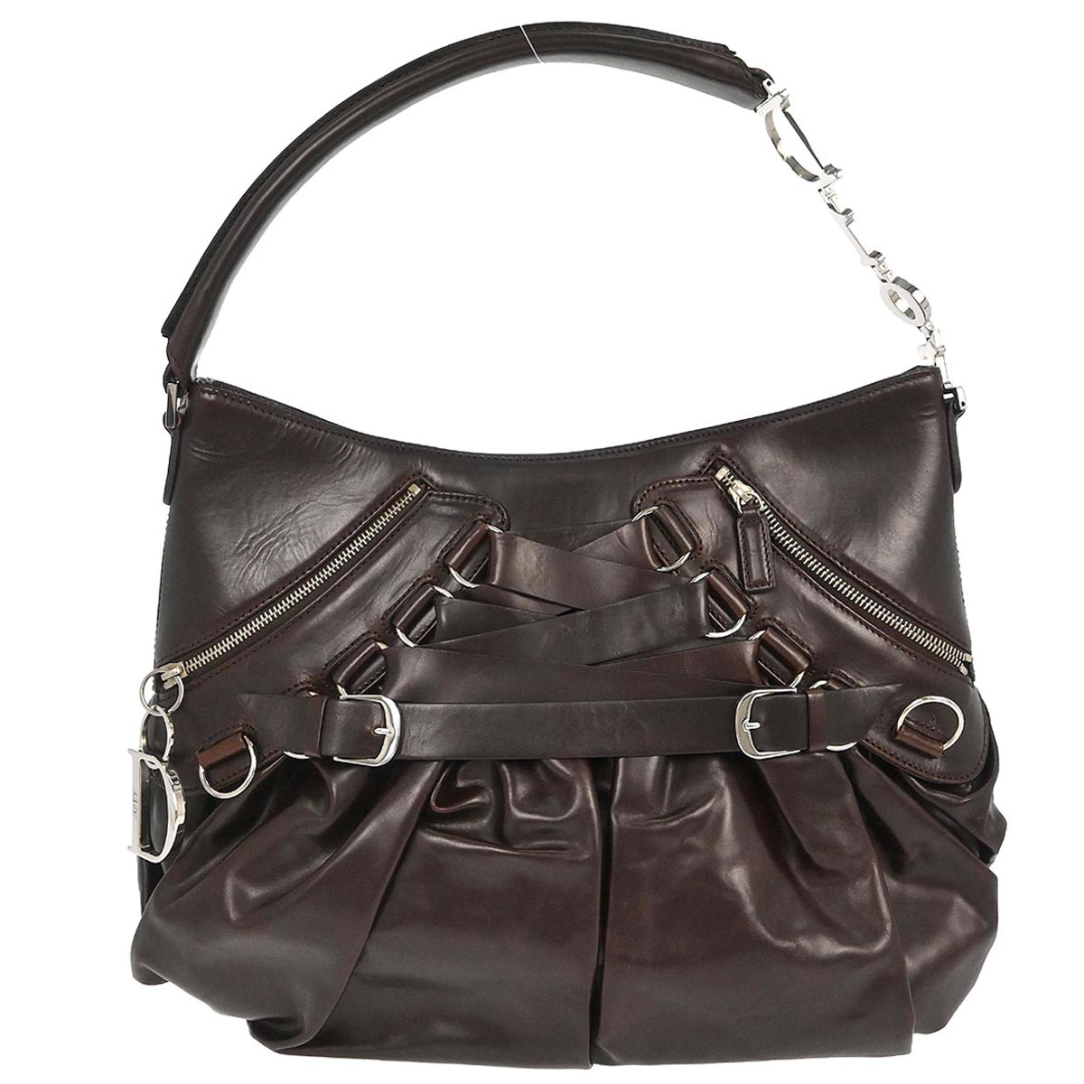 Christian Dior Brown Ballet Corset Handbag